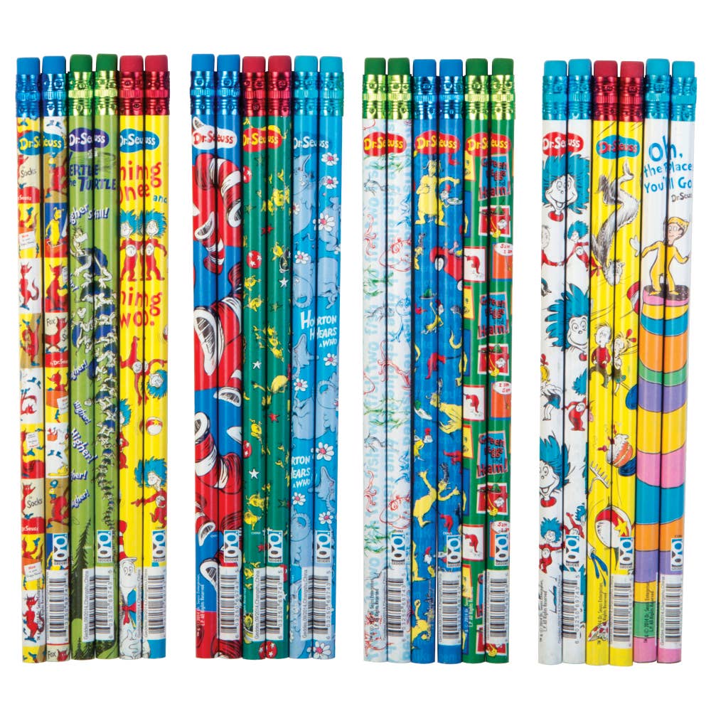 Dr. Seuss Assorted Pencils 72/ds