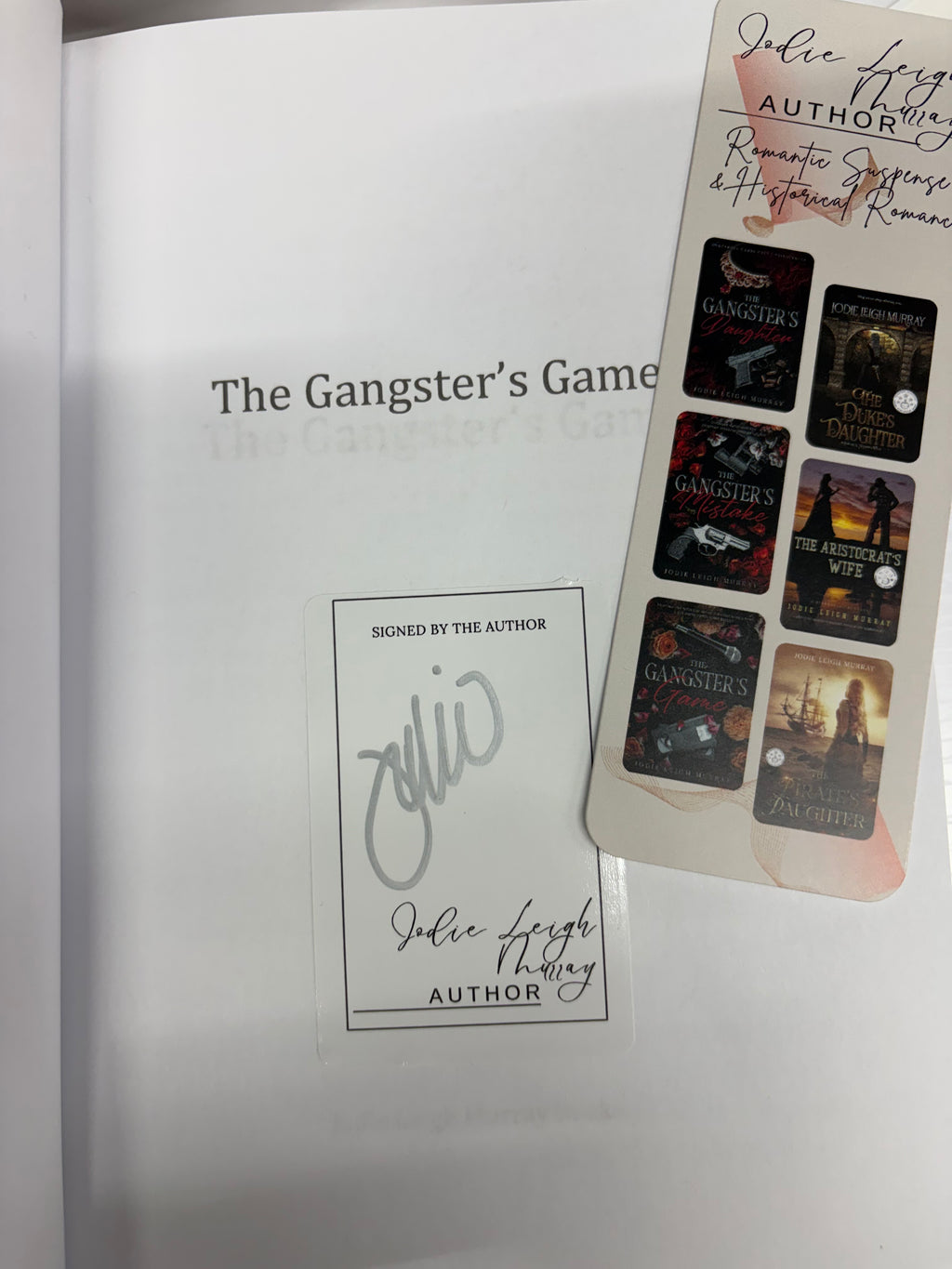The Gangsters Game *signed with bookmark*