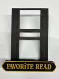 Shelf display (hangs on shelf)