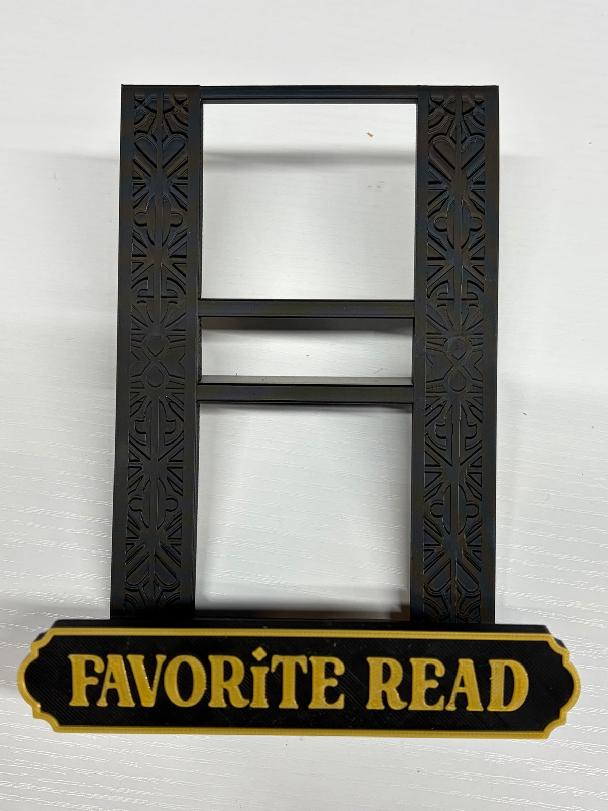 Shelf display (hangs on shelf)