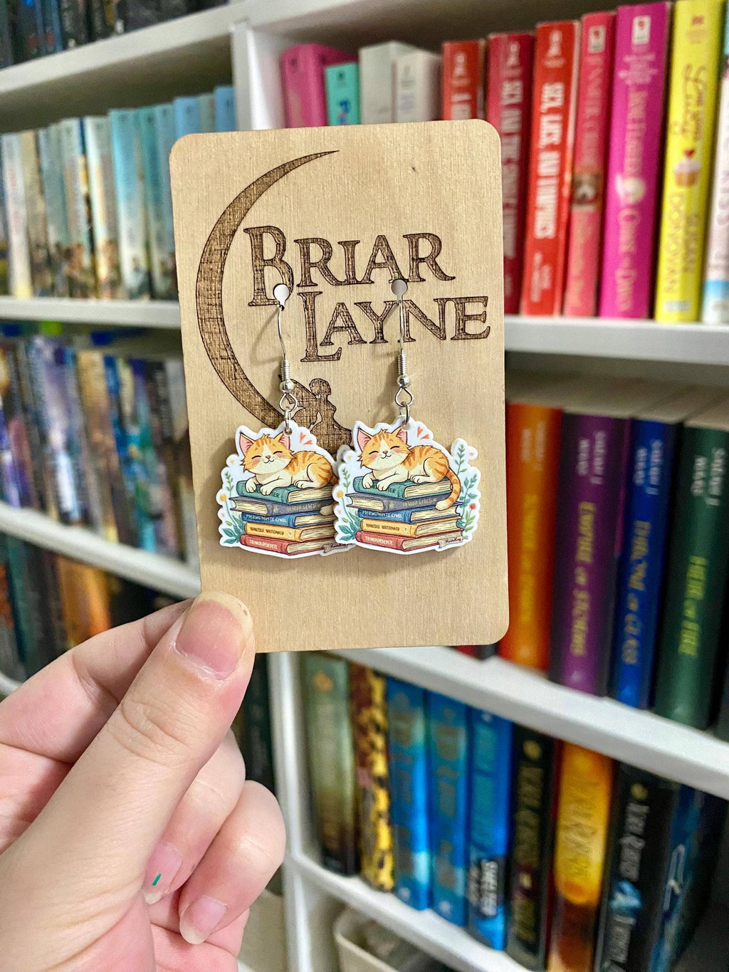 Cat & Book Lovers Themed Earrings Collection