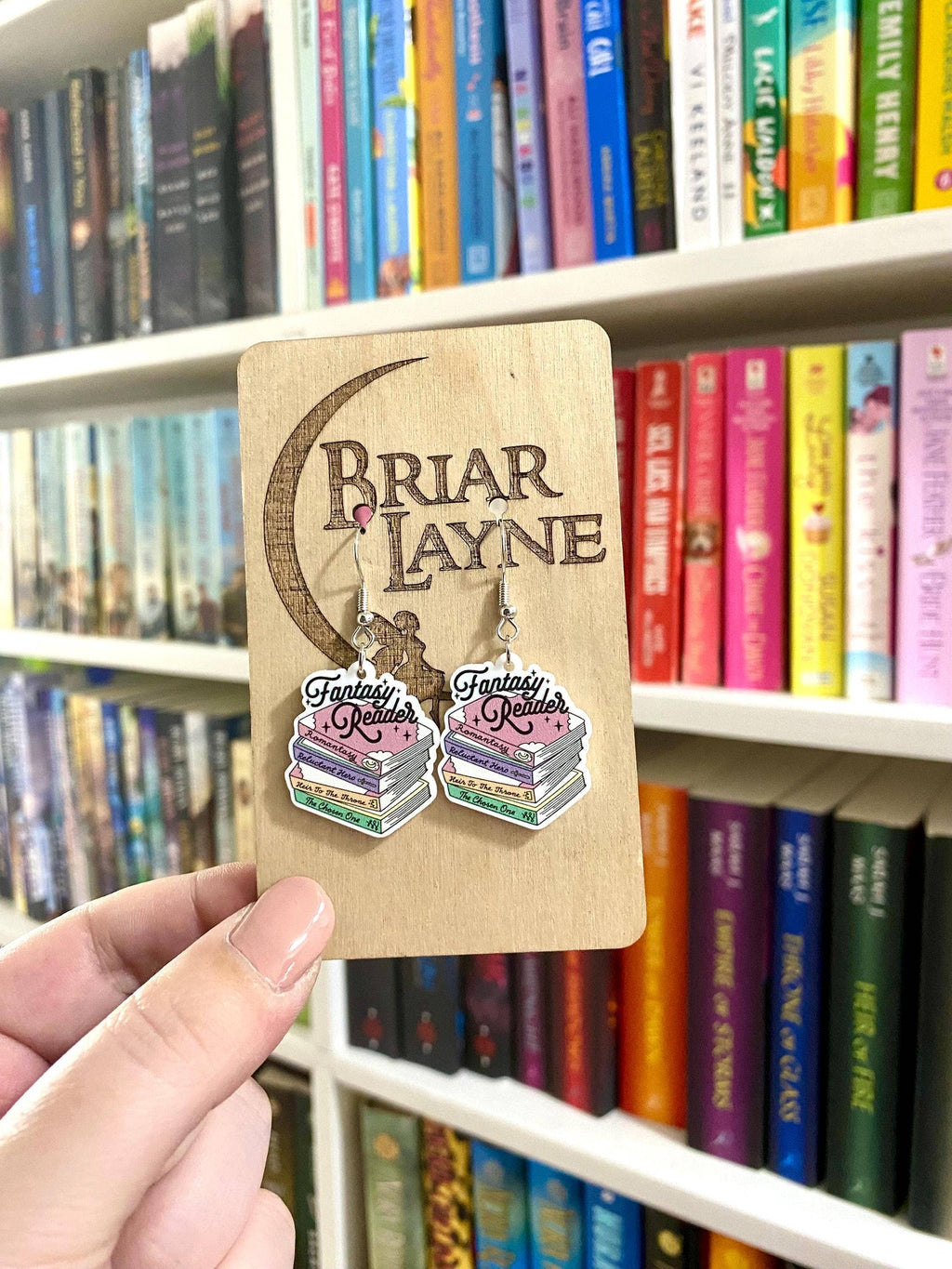 Fantasy Reader Book Library Earrings