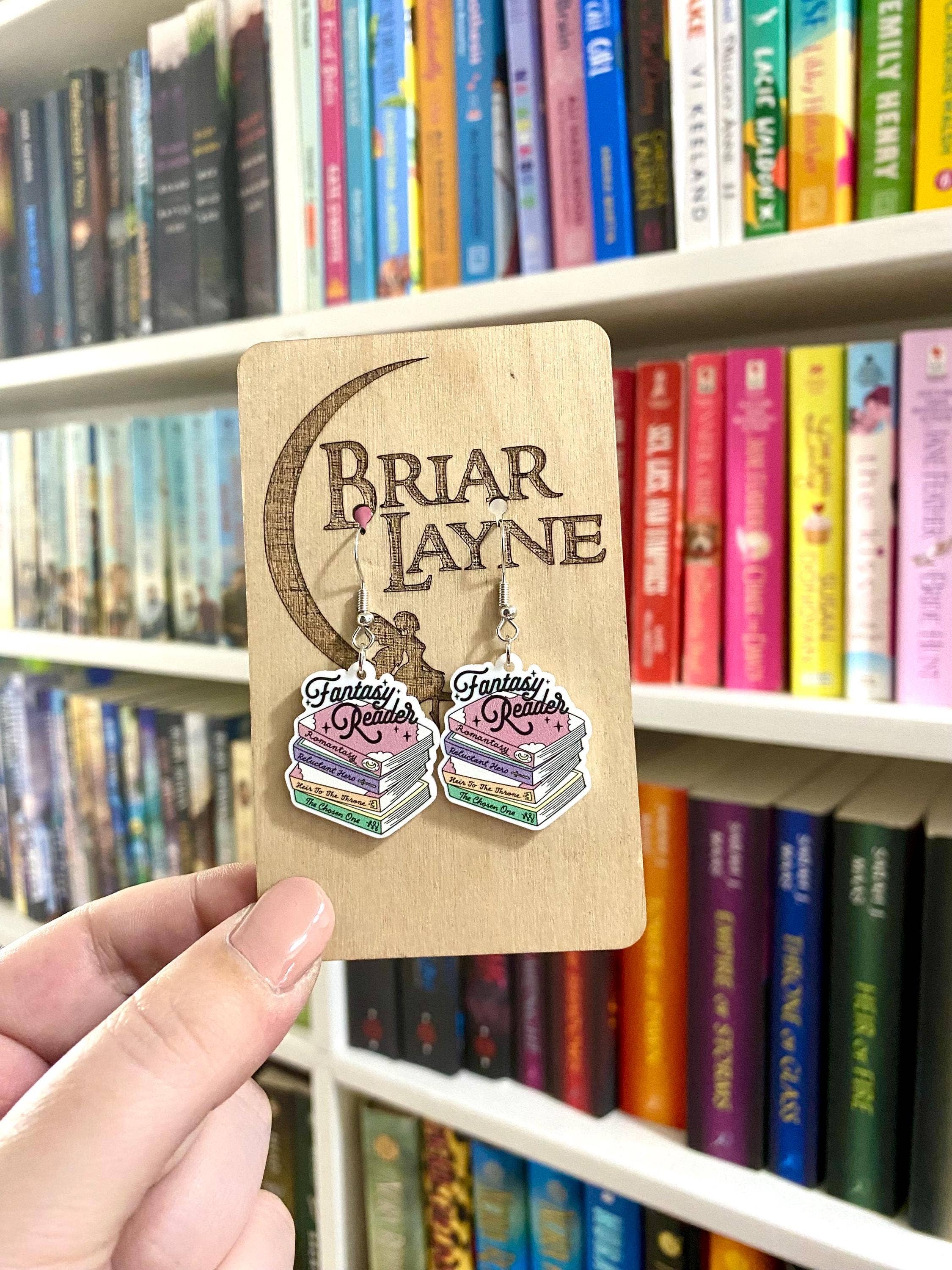 Fantasy Reader Book Library Earrings