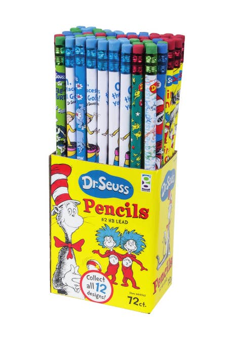 Dr. Seuss Assorted Pencils 72/ds