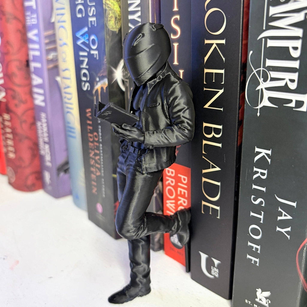 Hot Biker Reading Bookshelf Decor: Red / Small 4.9 inch