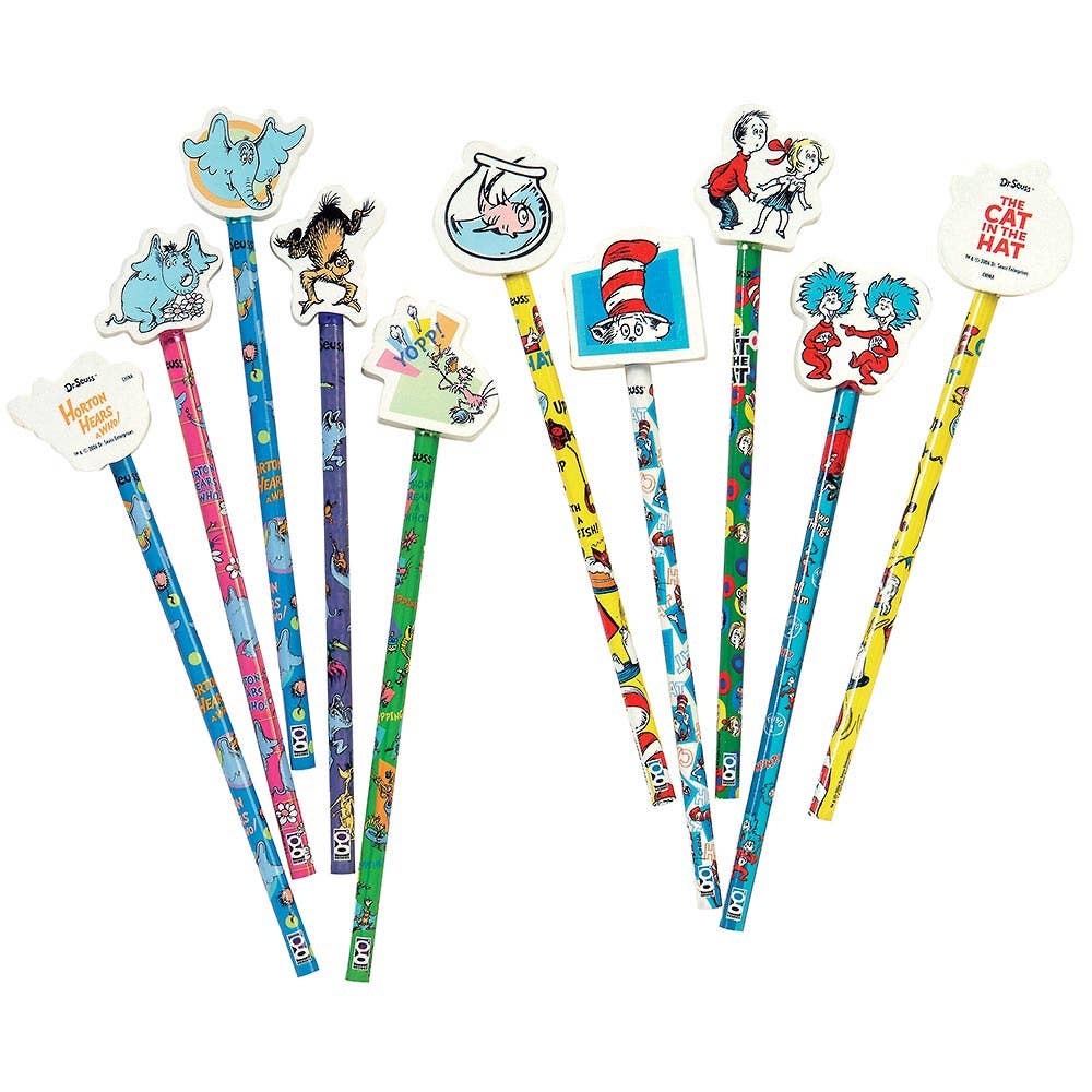 Dr. Seuss Pencil With Giant Eraser  36/dsp