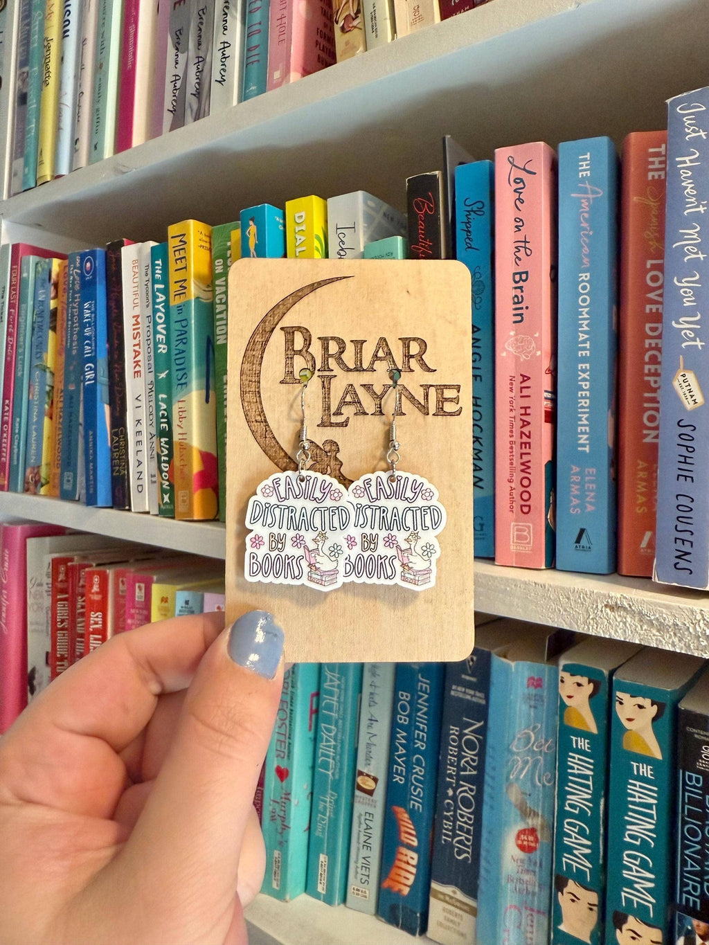 Easily Distracted By Books Themed Earrings