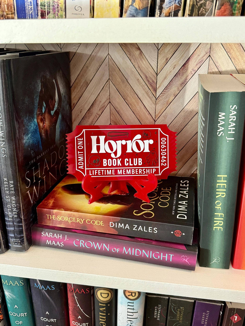 Bookish Shelf Sitter and Decor with Reading Tickets