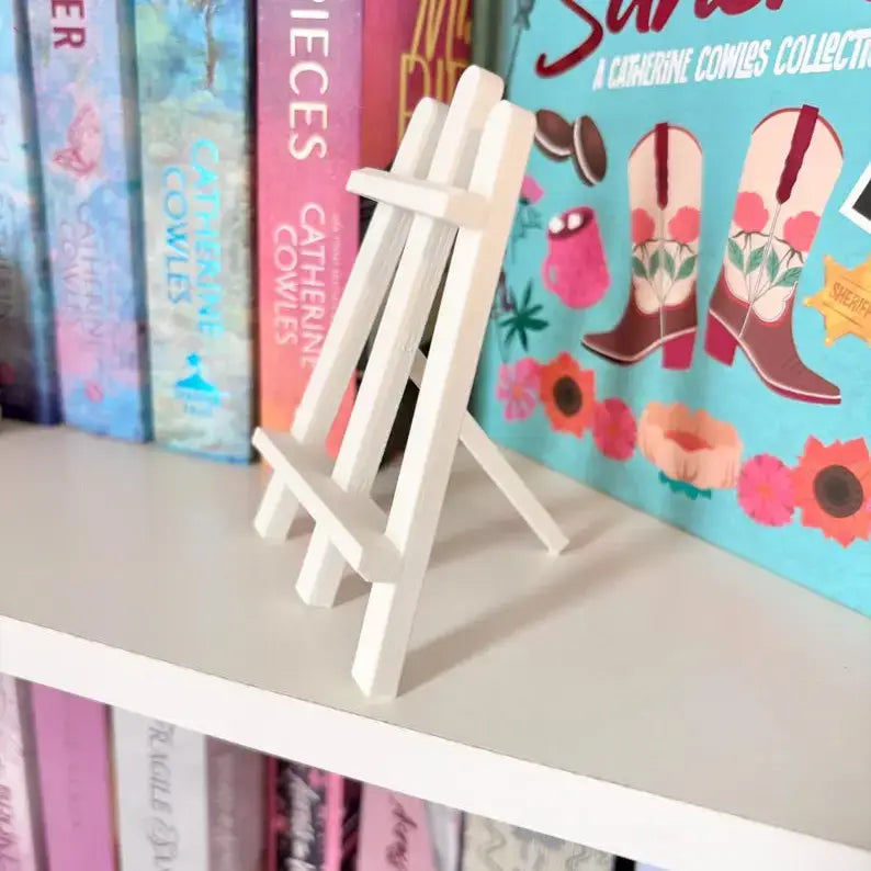 Cowboy Romance Book Club Sign | Ticket Bookshelf: Ticket & Easel