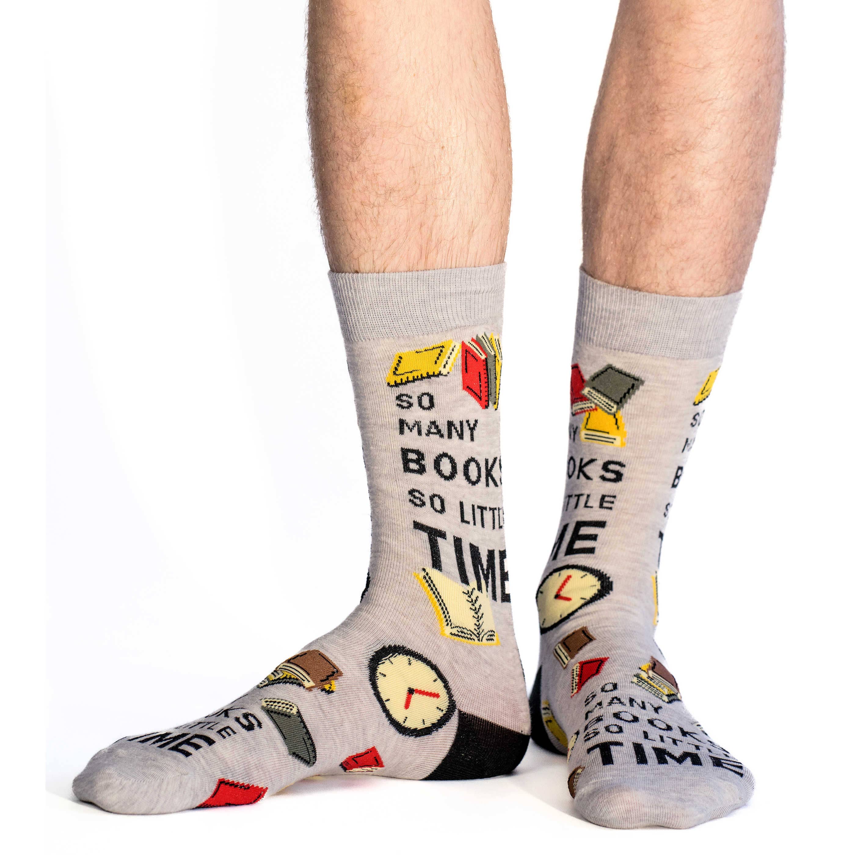 So Many Books So Little Time Socks: Shoe Size 7-12