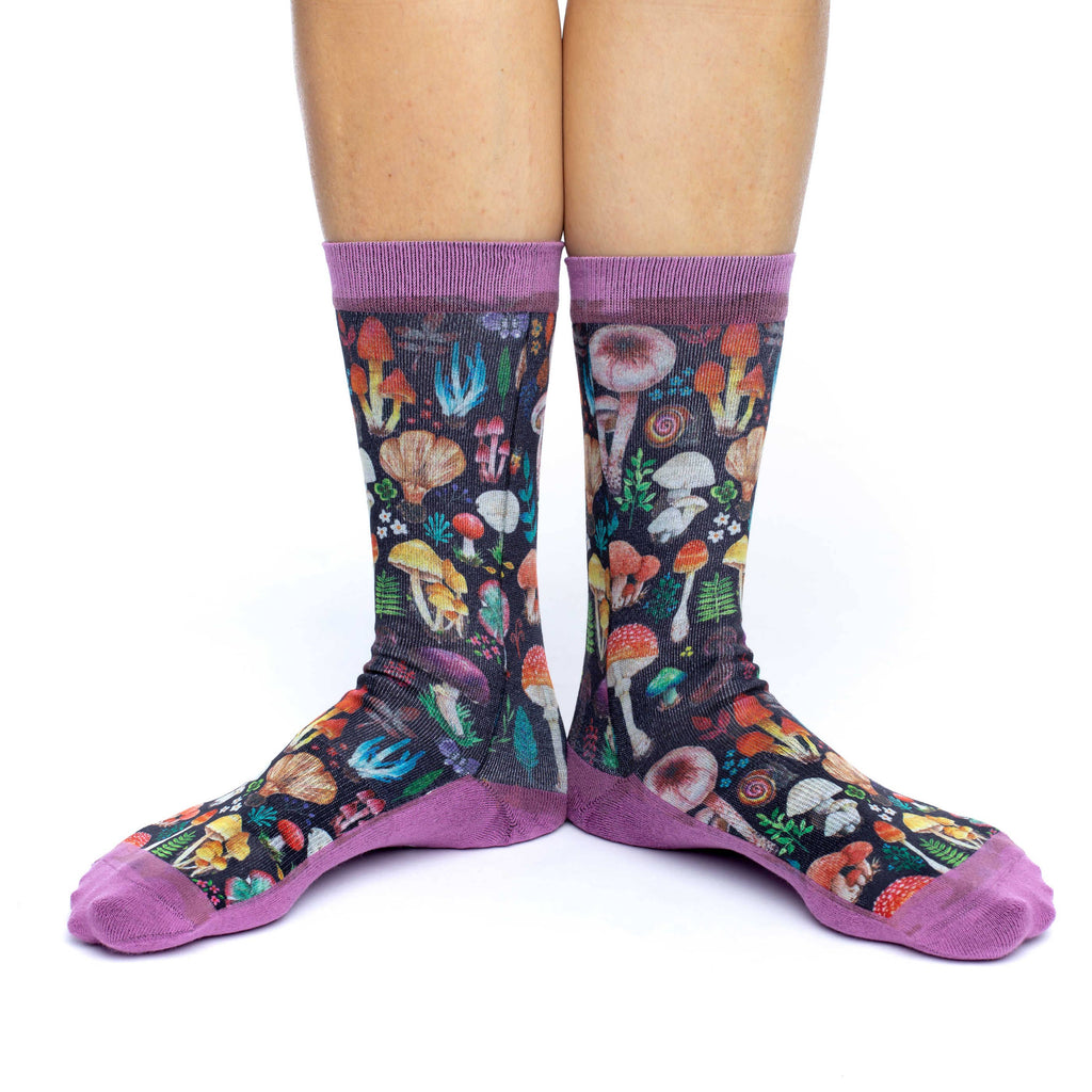 Women's Mushrooms Socks: Shoe Size 5-9