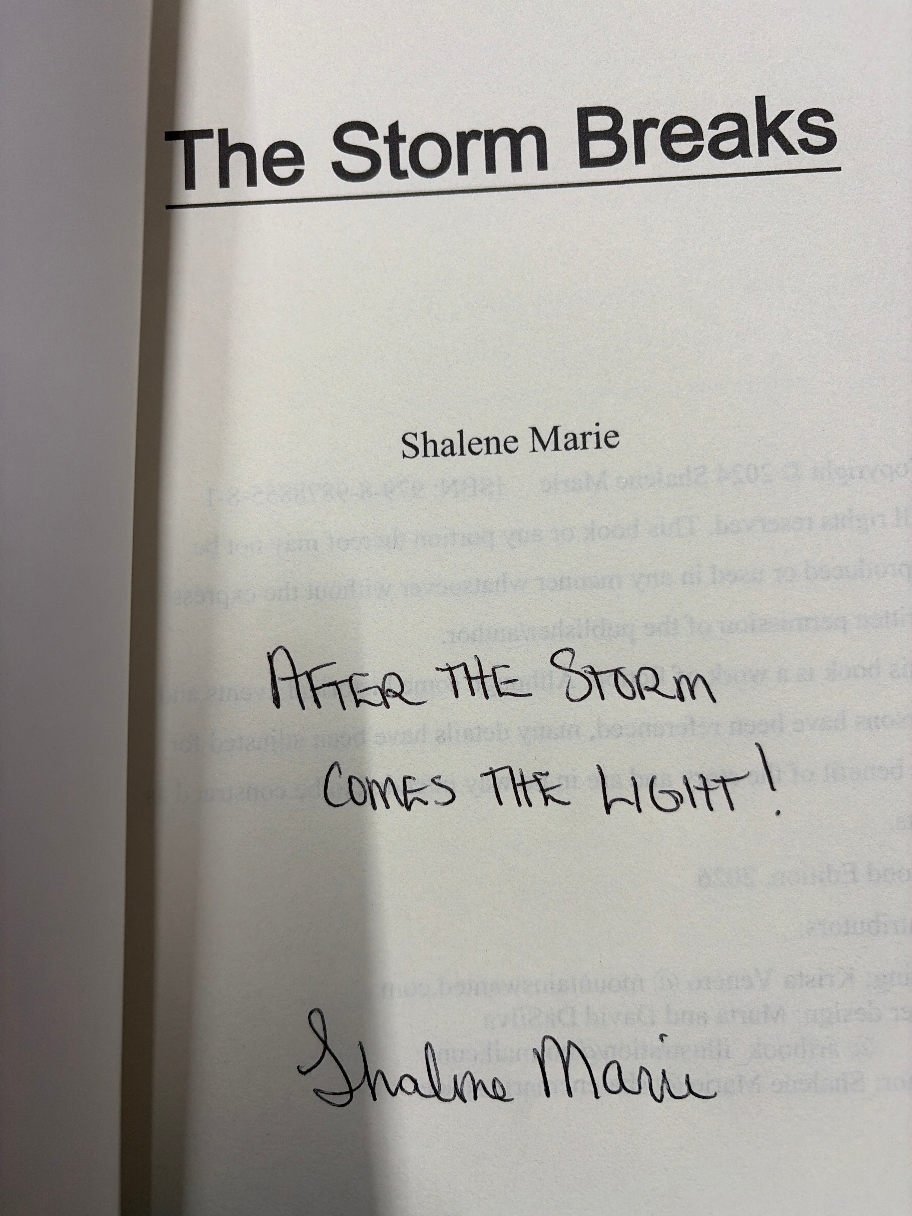 The Storm Breaks