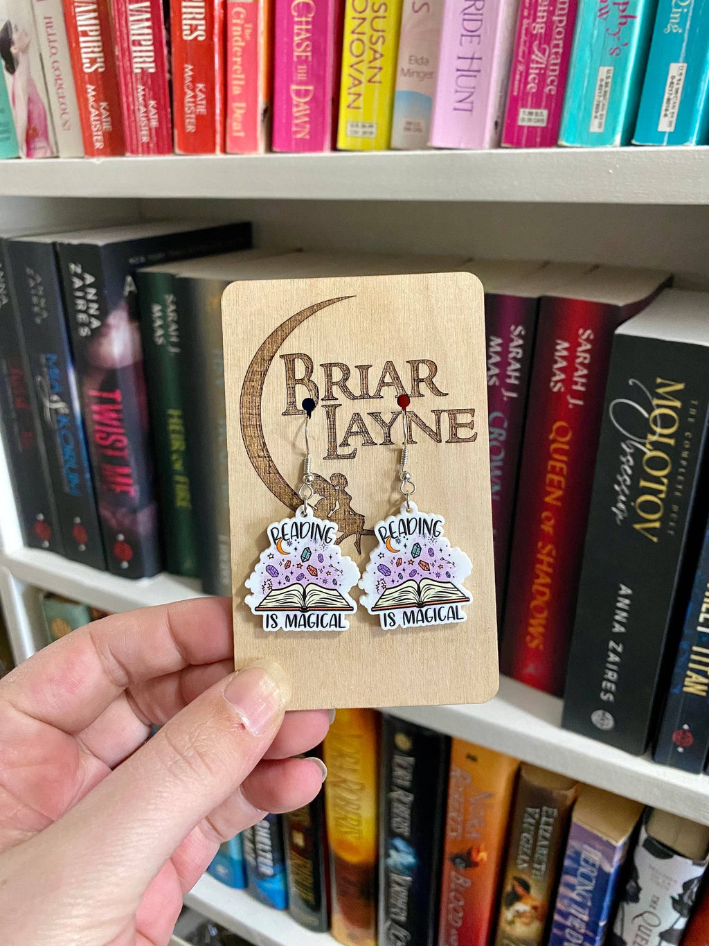 Reading Is Magical Book Lovers Library Earrings