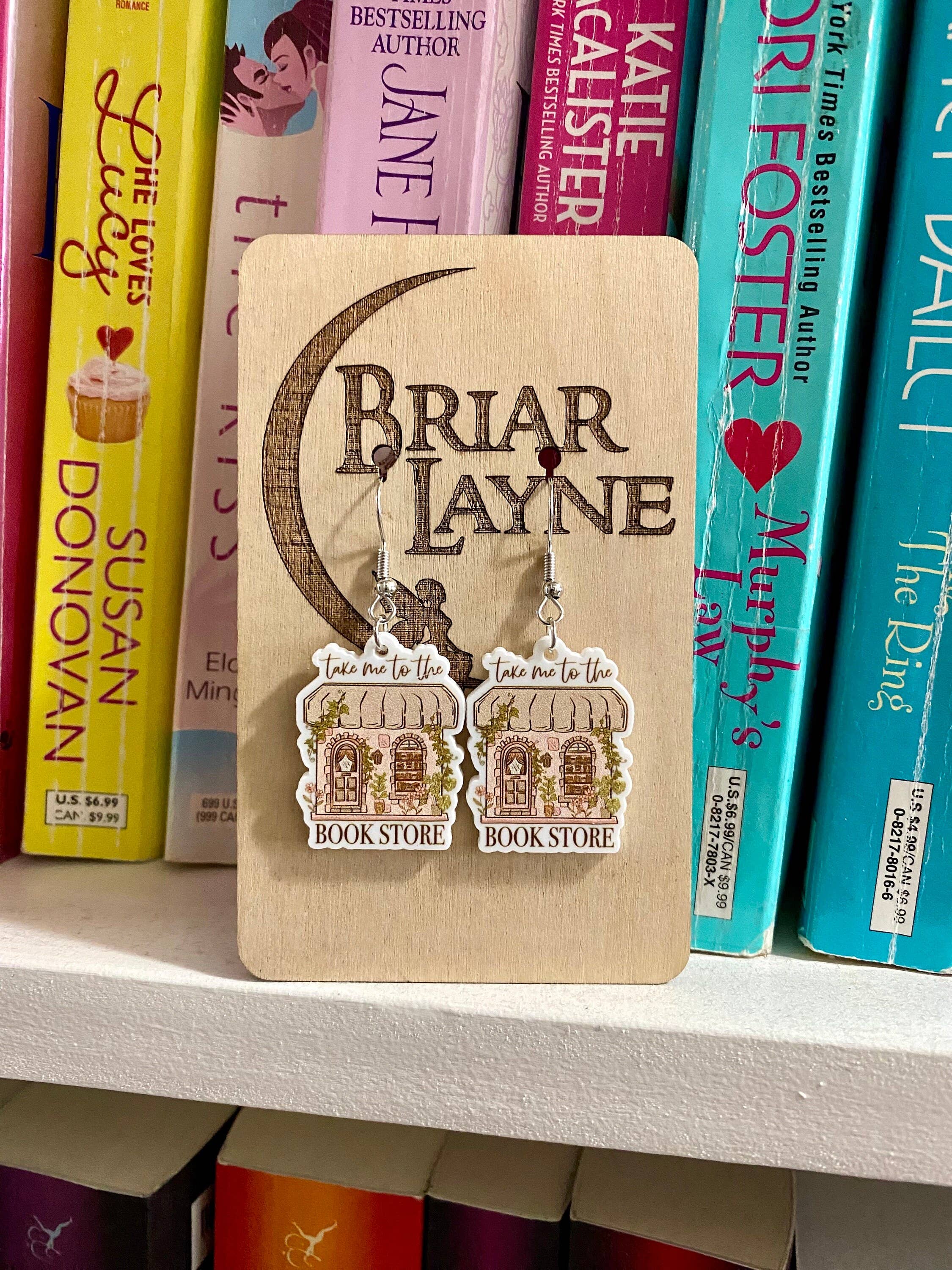 Bookstore Book Lovers Reader Library Earrings