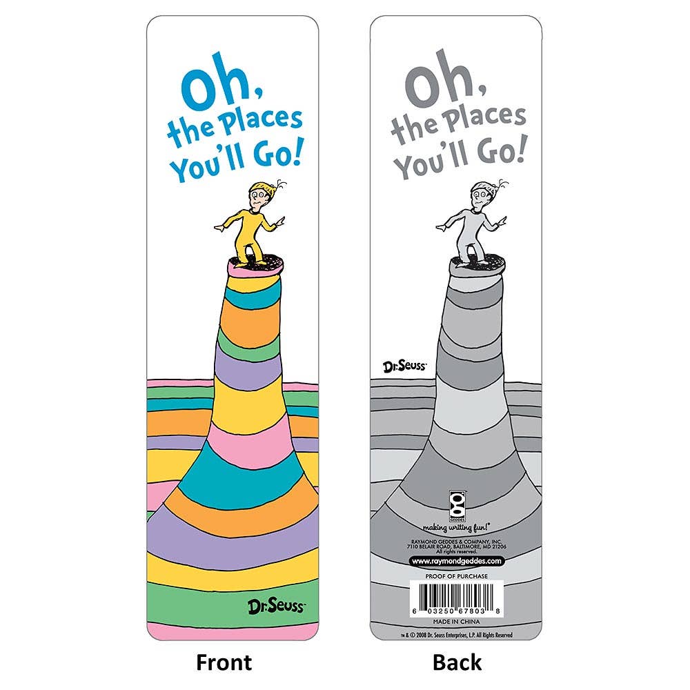 DR SEUSS OH THE PLACES BOOKMARK   *random*