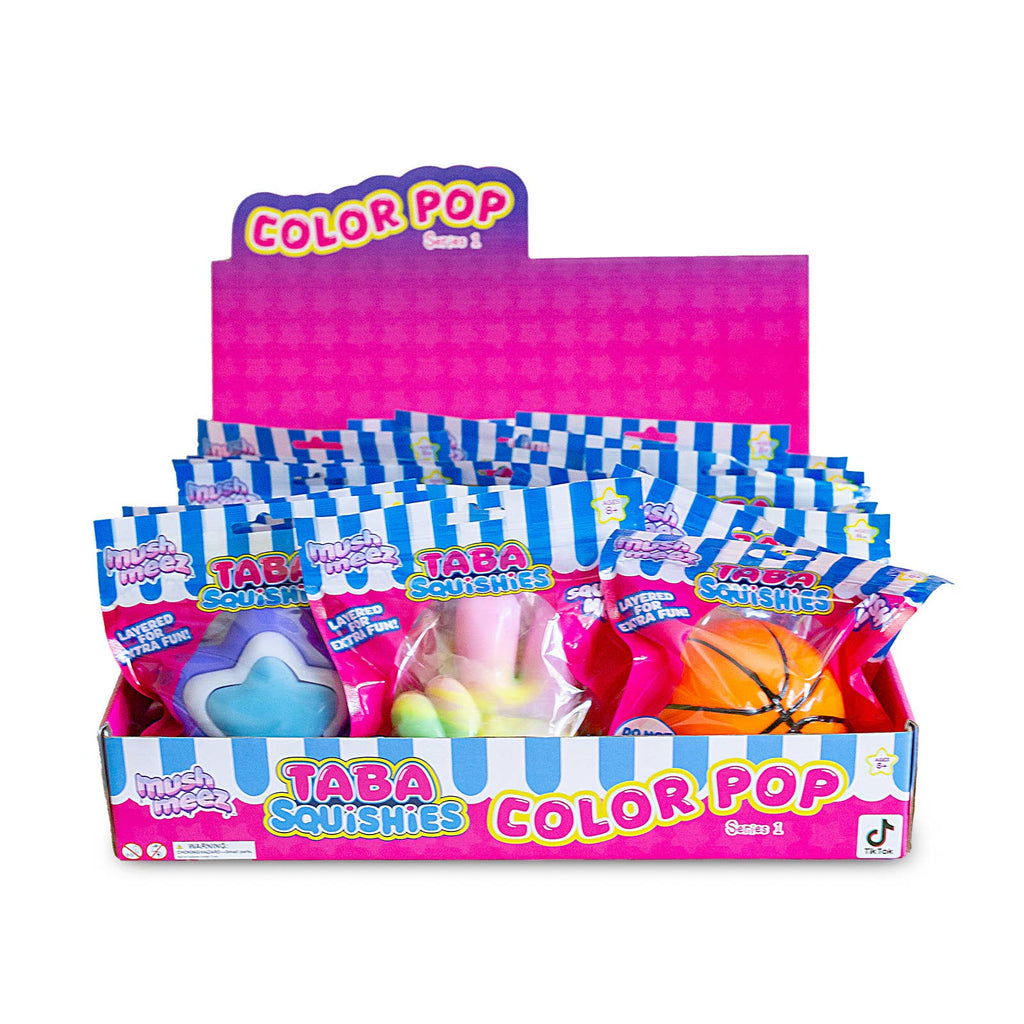 MushMeez Taba Squishies Color Pop - 24 Piece Assortment