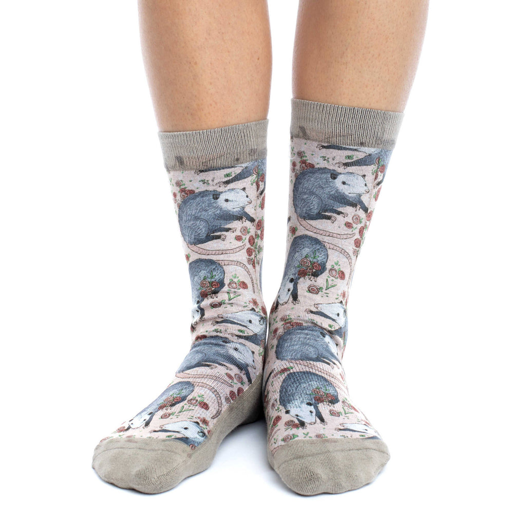 Women's Opossum Socks: Shoe Size 5-9