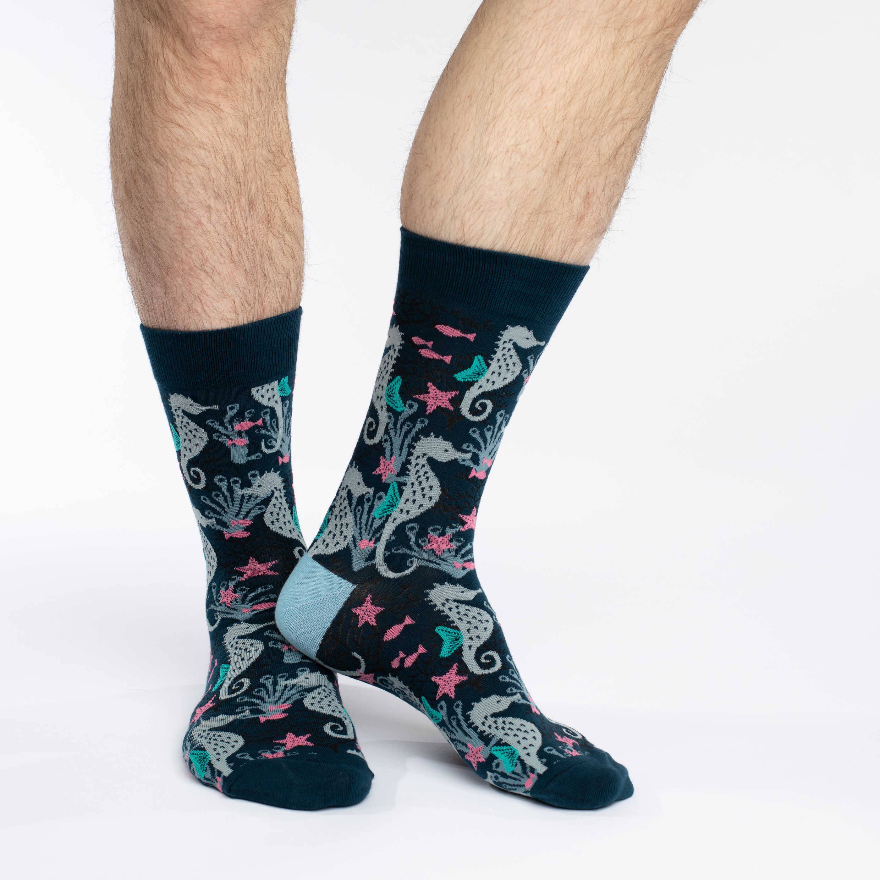 Seahorses Socks : Shoe Size 7-12