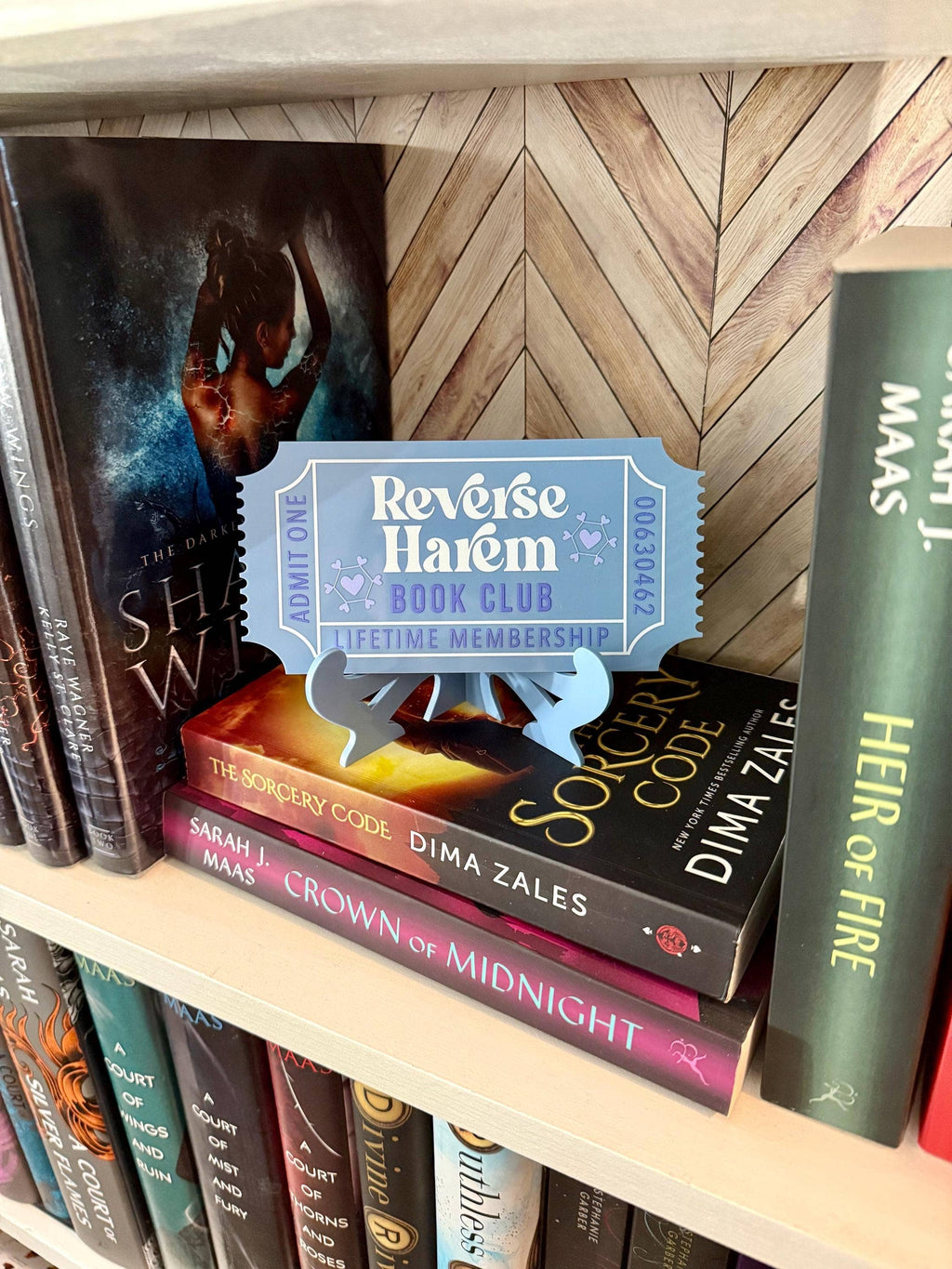 Bookish Shelf Sitter and Decor with Reading Tickets