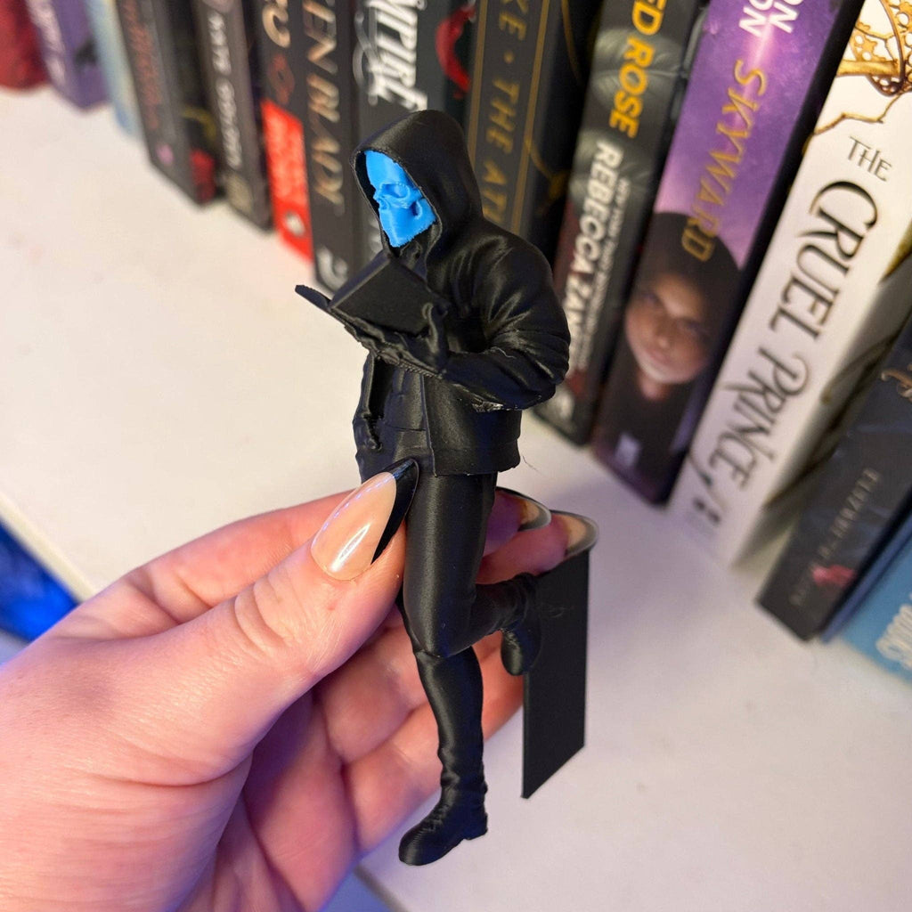 Dark Romance Reader Bookshelf Decor: Blue / Small 4.7 inch