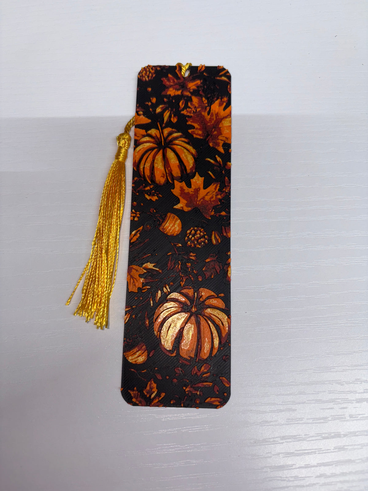 Fall pumpkin bookmark