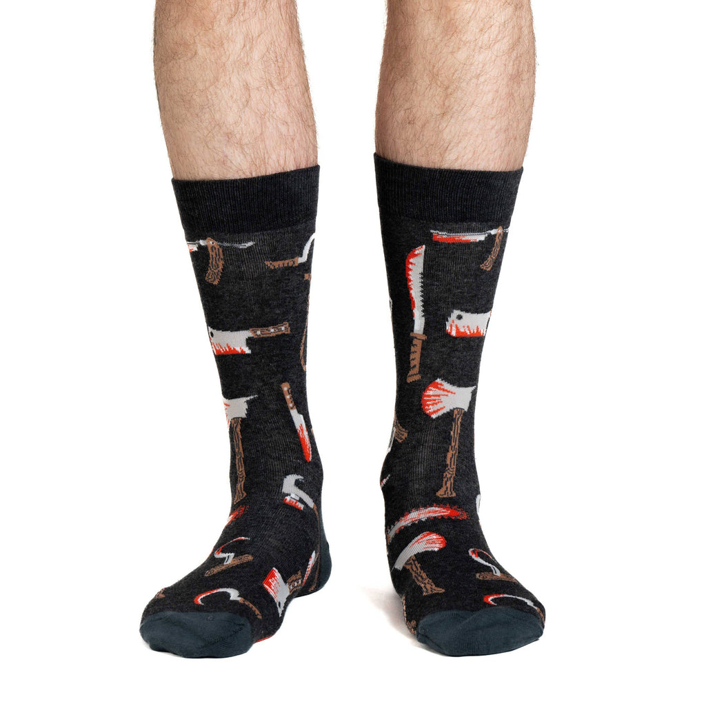 Halloween, Bloody Weapons Socks: Shoe Size 7-12