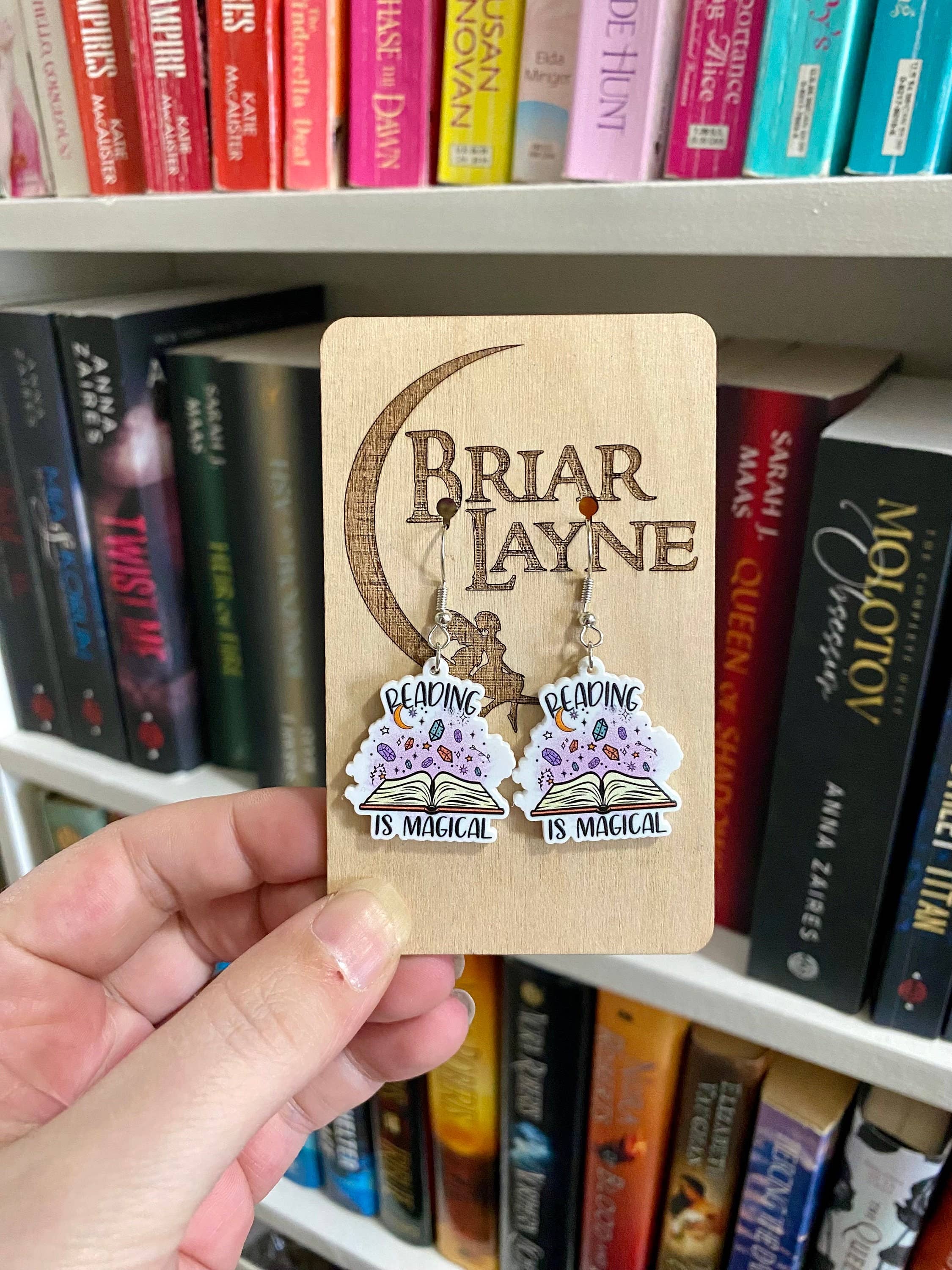 Reading Is Magical Book Lovers Library Earrings