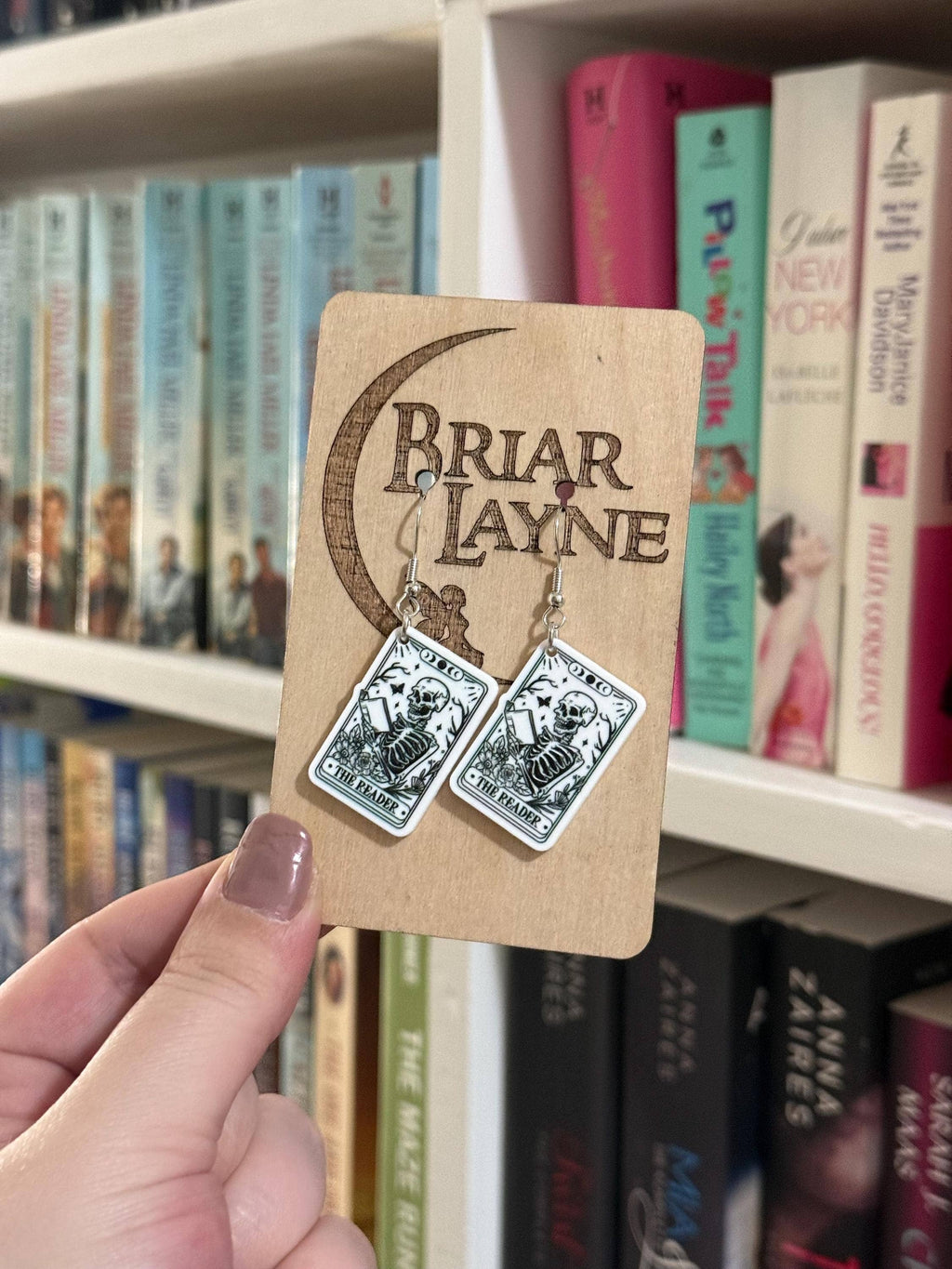 Skeleton, Tarot Card, Dark Romane & Witch Earrings