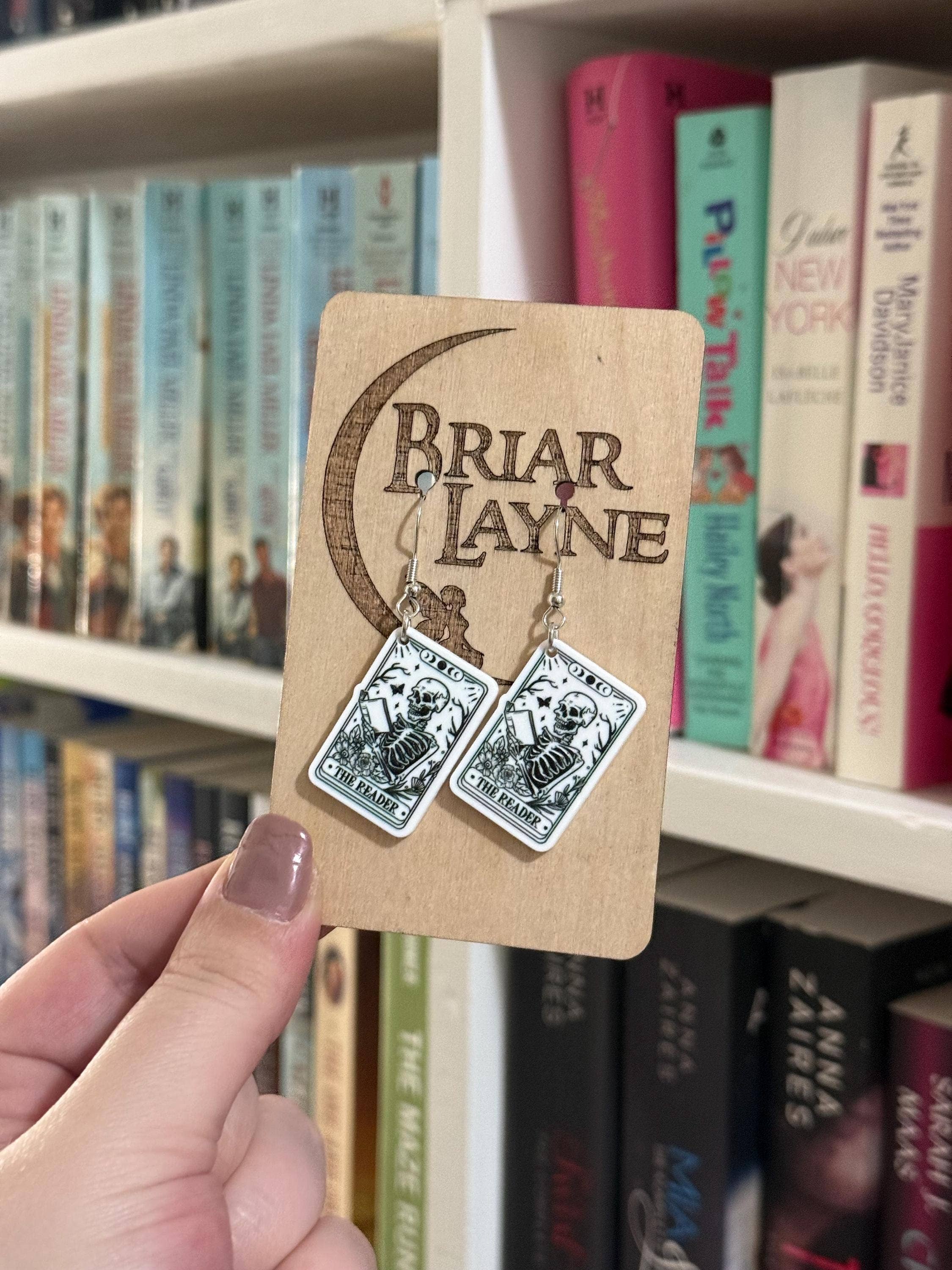 Skeleton, Tarot Card, Dark Romane & Witch Earrings