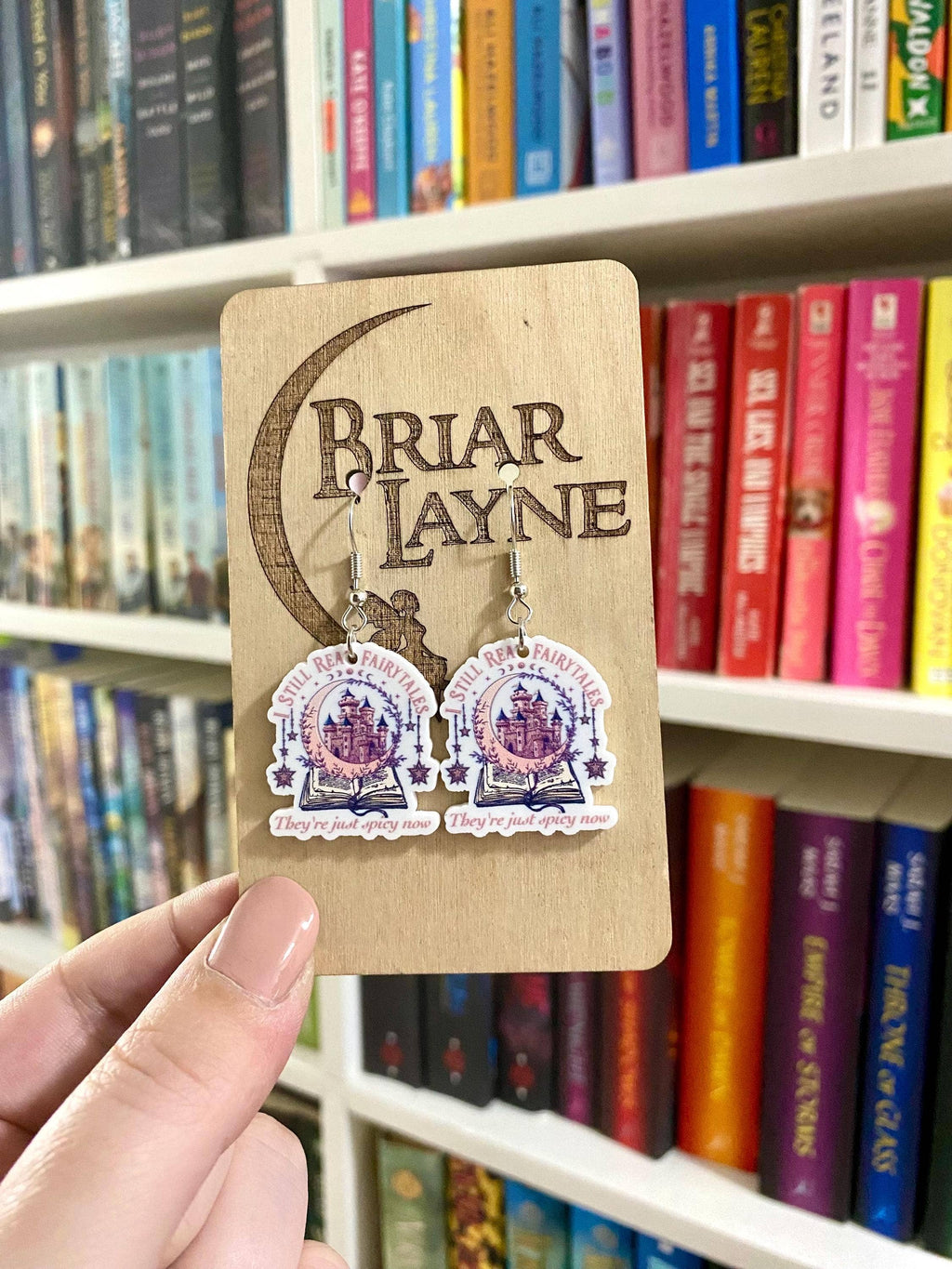 Fairytale Fantasy Book Reading Earrings