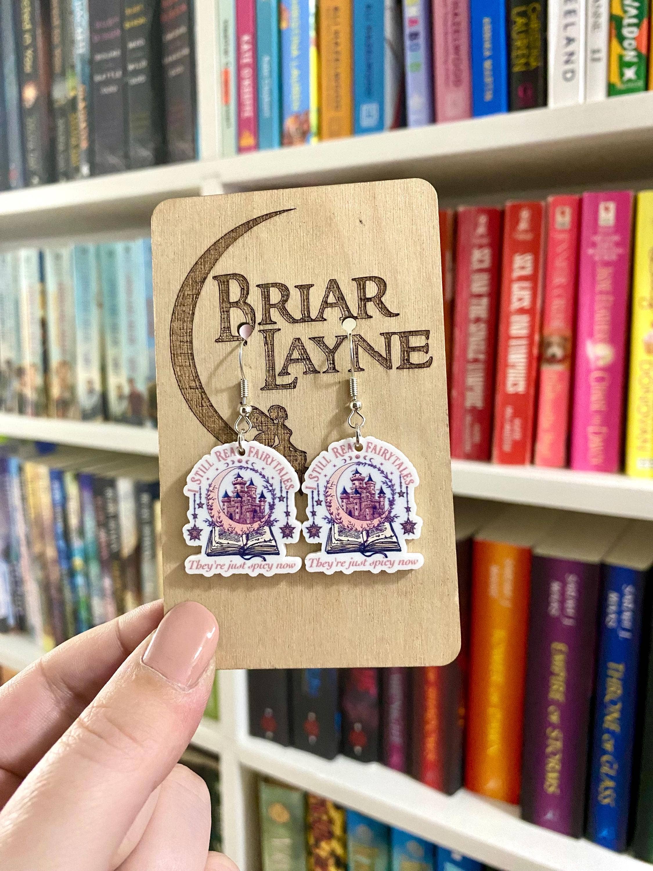 Fairytale Fantasy Book Reading Earrings