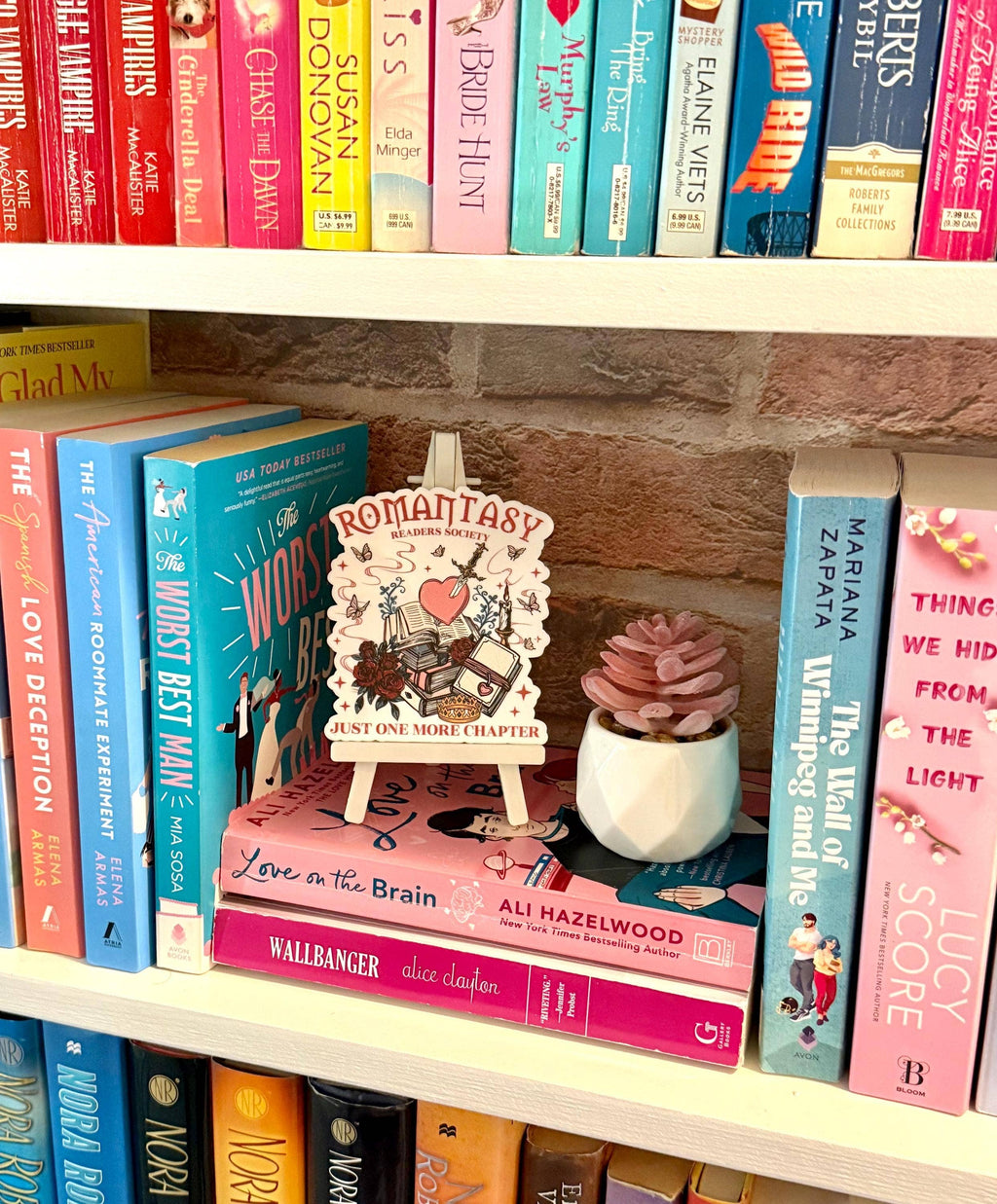 Romantasy Bookish Shelf Sitter Decor