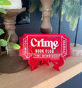 Thriller & Crime Bookshelf Decor with Reading Tickets