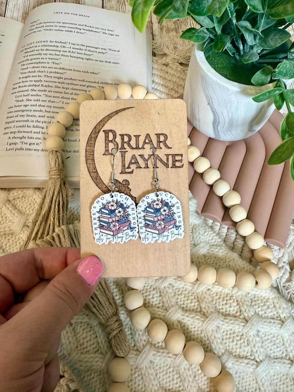 Book Lovers Reading Library Earrings