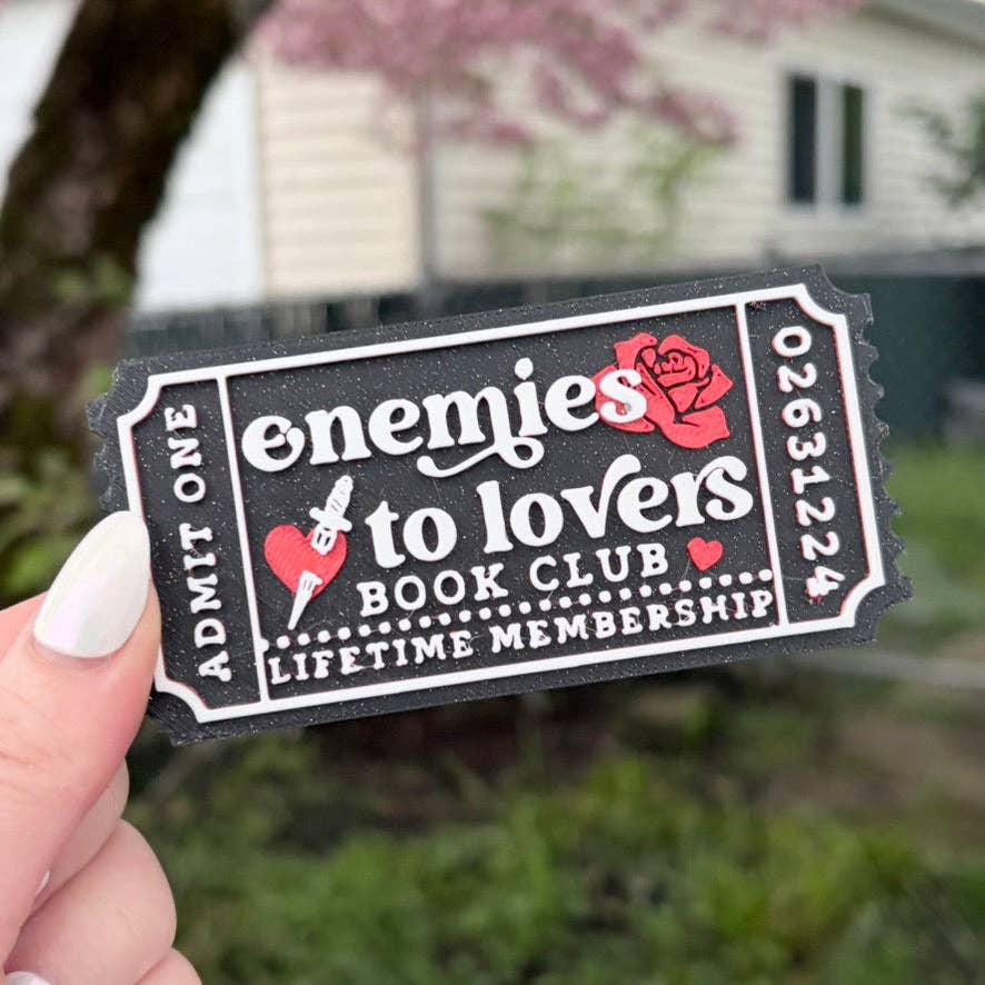 3d Printed Shelf Trope Ticket - Enemies to Lovers Book Club: Add Stand