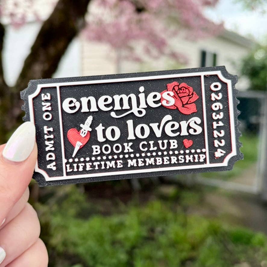 3d Printed Shelf Trope Ticket - Enemies to Lovers Book Club: Add Stand