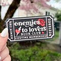 3d Printed Shelf Trope Ticket - Enemies to Lovers Book Club: Add Stand