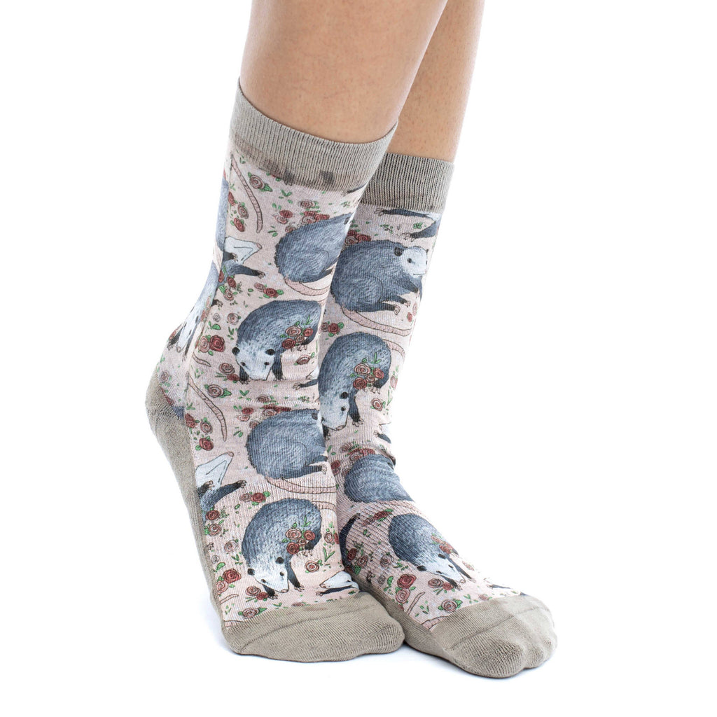 Women's Opossum Socks: Shoe Size 5-9