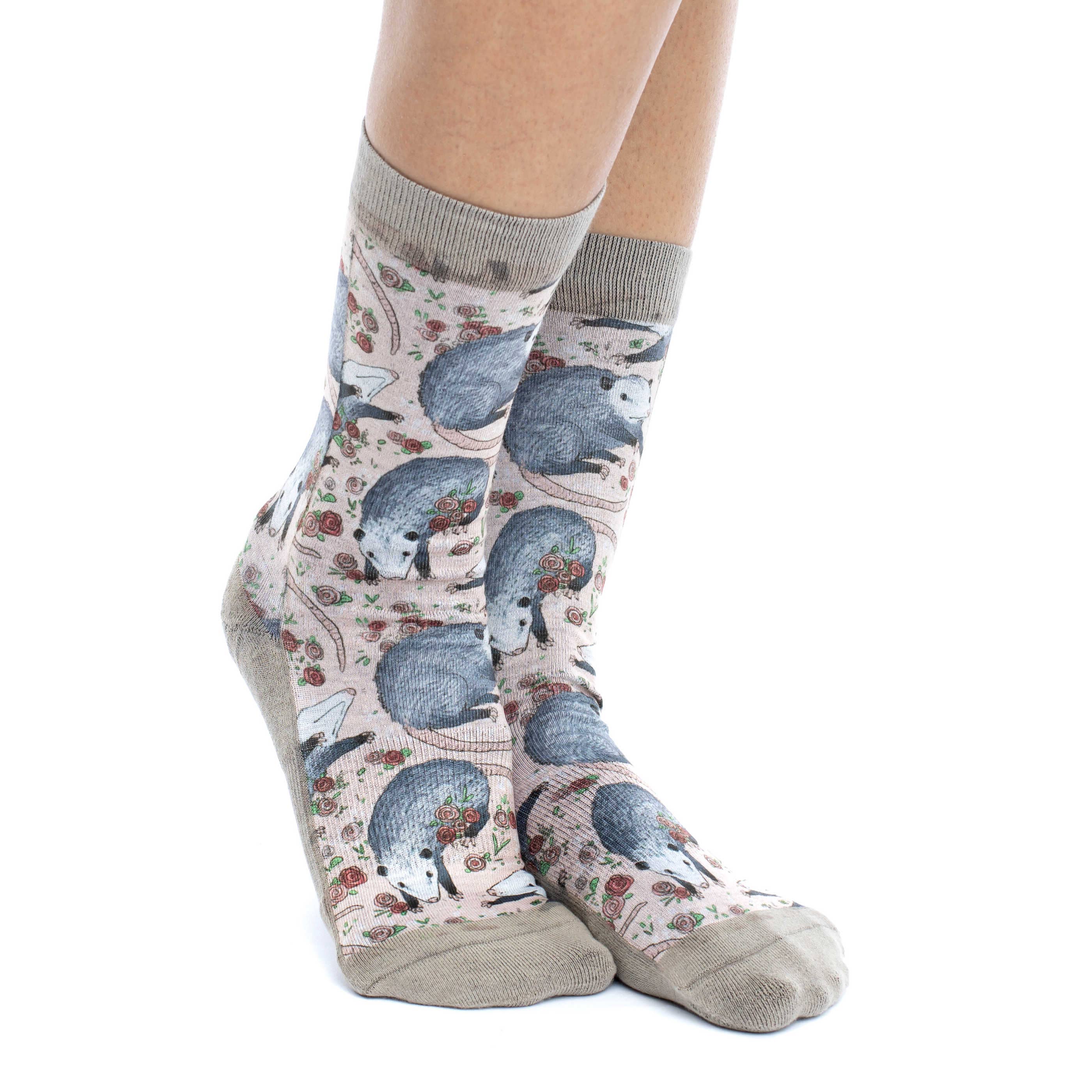 Women's Opossum Socks: Shoe Size 5-9