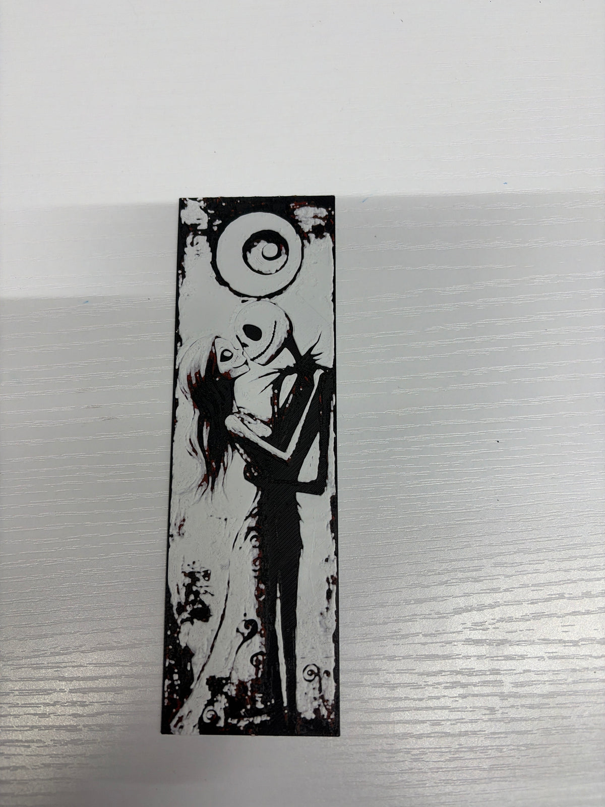 Black and white nightmare bookmark