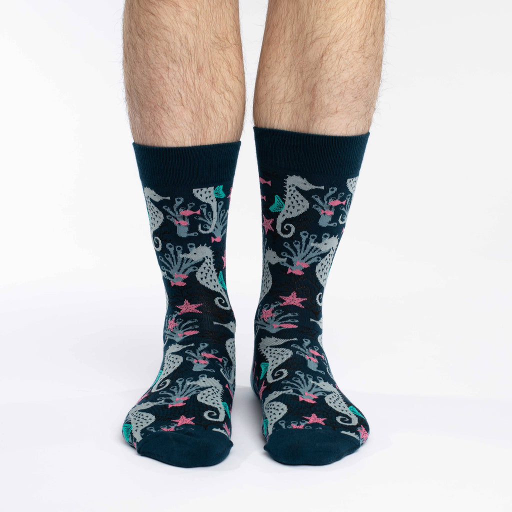 Seahorses Socks : Shoe Size 7-12