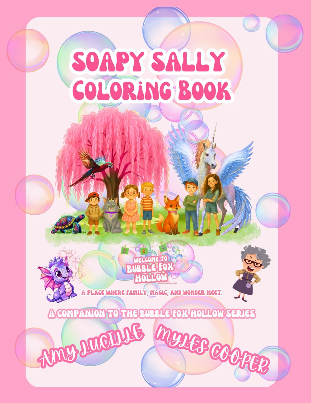 Soapy Sally Coloring Book: A Companion to the Bubble Fox Hollow Series