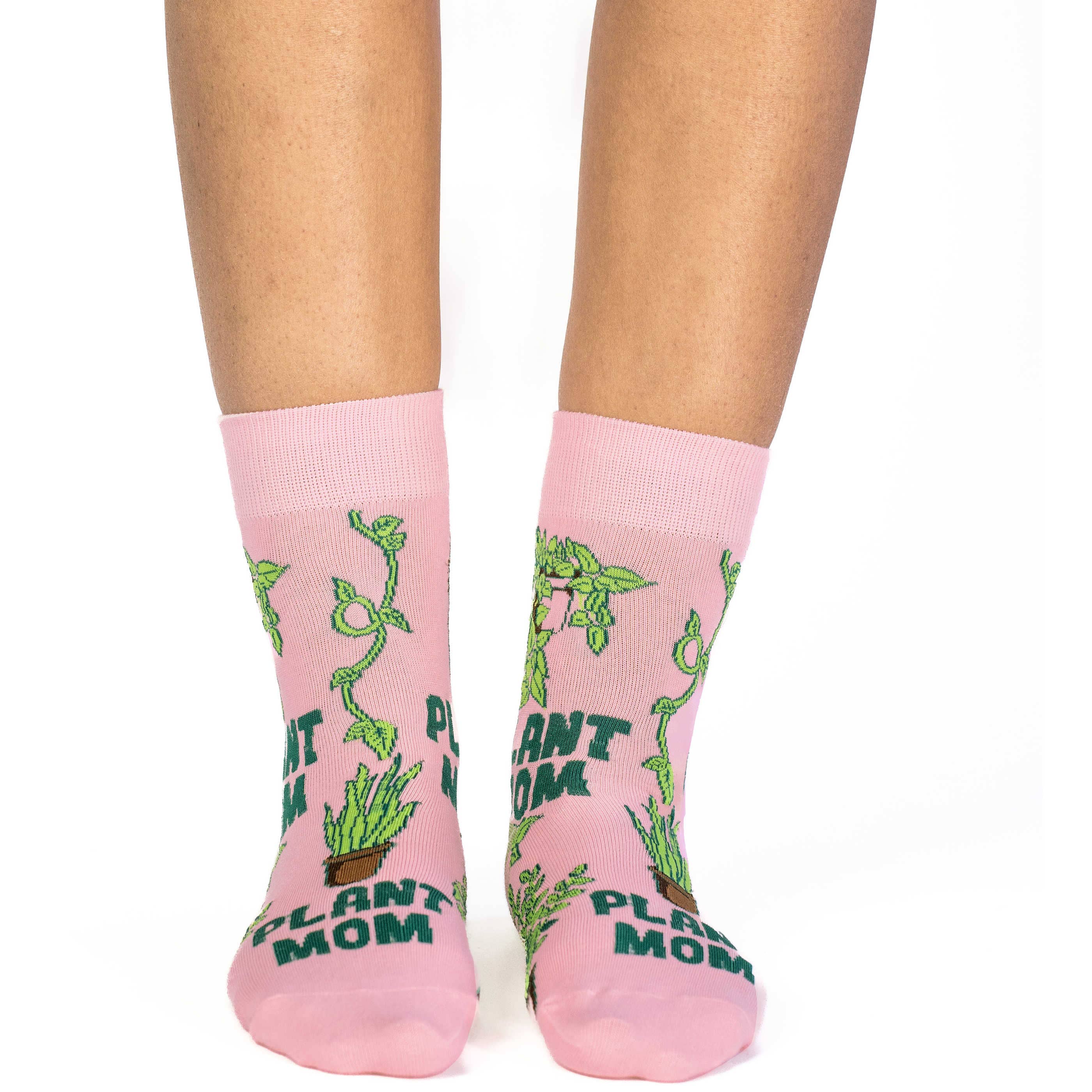 Women's Plant Mom Socks: Shoe Size 5-9