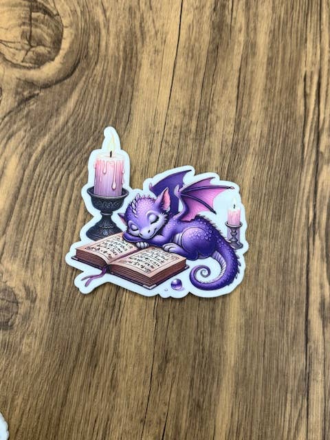 Dragon Bookish Shelf Sitter Decor