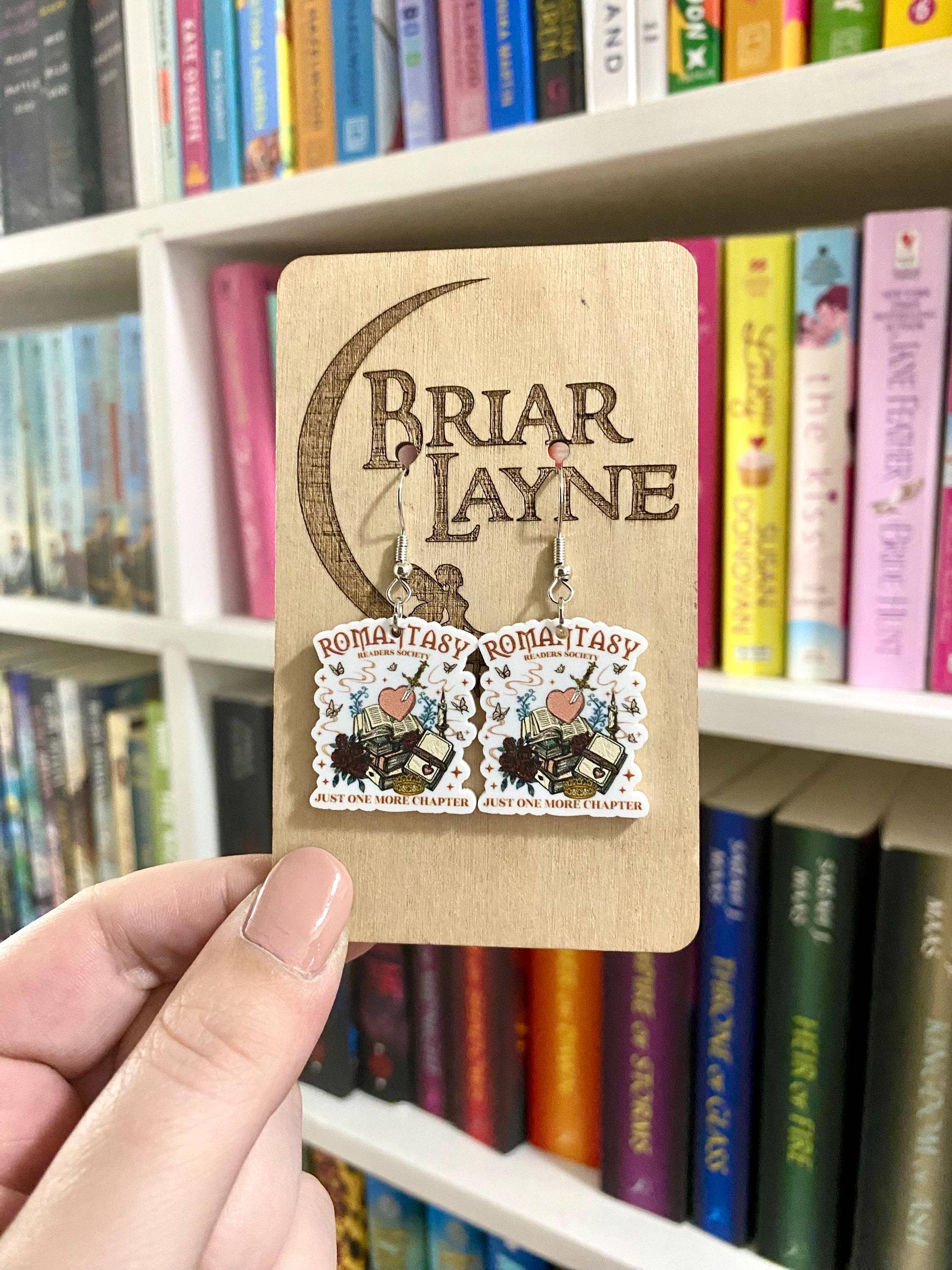 Romantasy Book Earrings for Booklovers