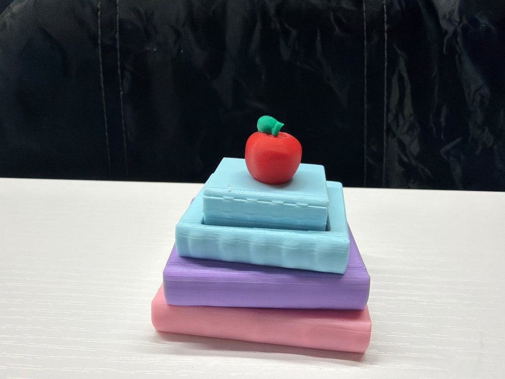 Books&Apple 3D Fidget Clicker