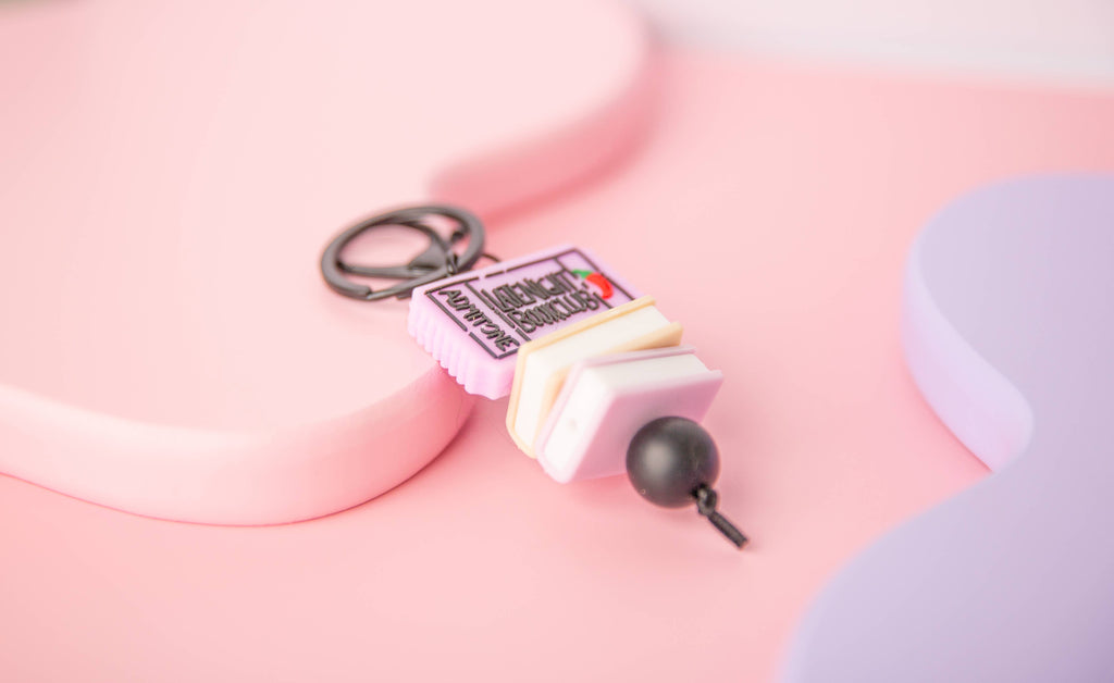 Late Night Bookclub Keychain- Book Lover Accesssory
