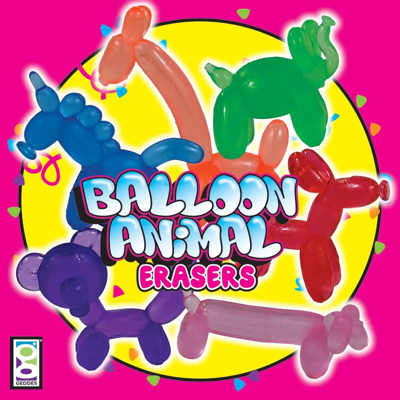 Balloon Animal Erasers 24/tub