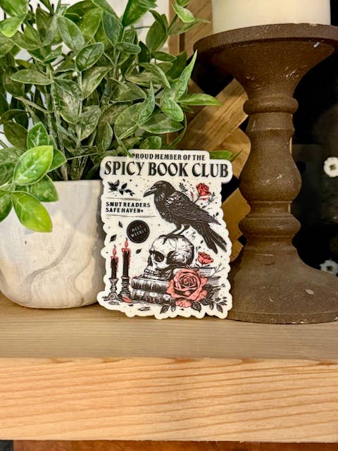 Spicy Book Club Bookish Shelf Sitter Decor