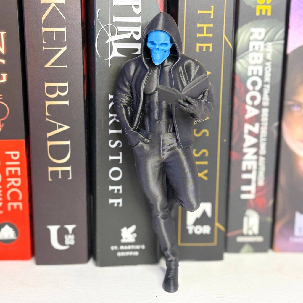 Dark Romance Reader Bookshelf Decor: Blue / Small 4.7 inch